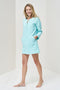 Image 1 of Linen shirt dress with front buttons and long sleeves Misty from Baltic Linen